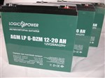 Аккумулятор тяговый 12V 20 Ah LogicPower LP 6-DZM-20 2022 год (под винтик) (17,9x7,6x16,8 см)